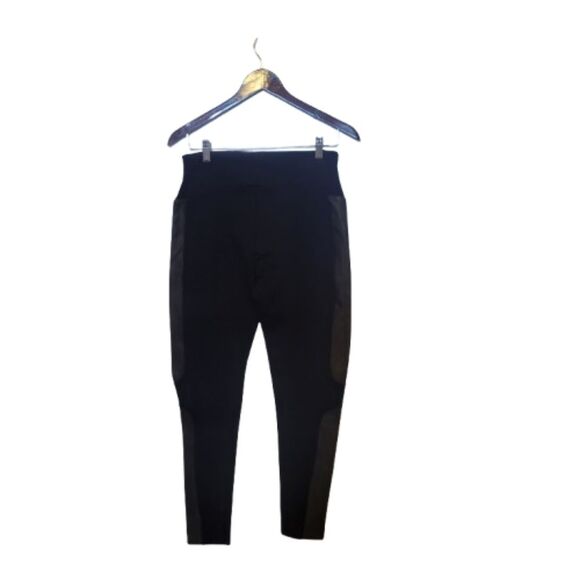 Spyder Womans Leggings Black XL High Waisted w/ Pockets Skinny Ankle - Picture 1 of 7